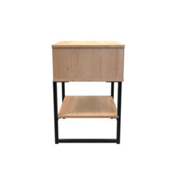 Tamworth Single 1 Drawer Bedside Cabinet In Nebraska Oak (Ready Assembled) - thumbnail 2