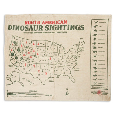 Zavvi Jurassic World Dino Sightings Map Fleece Blanket
