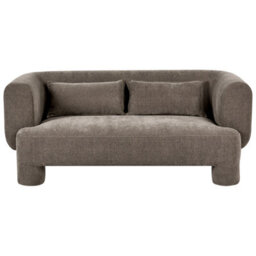 Beliani Sofa 3 Seater Hogbo Fabric Brown - thumbnail 1