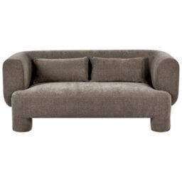 Beliani Sofa 3 Seater Hogbo Fabric Brown