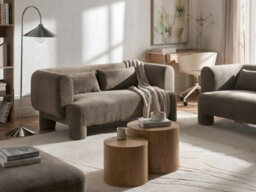 Beliani Sofa 3 Seater Hogbo Fabric Brown - thumbnail 2