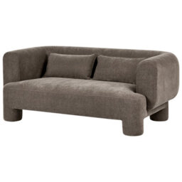 Beliani Sofa 3 Seater Hogbo Fabric Brown - thumbnail 4