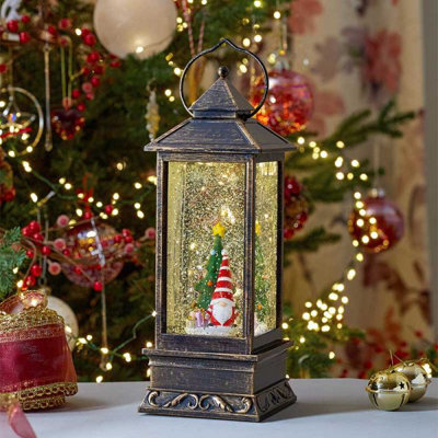 Pre-Lit Christmas Gonk Snowglobe Lantern - image 1