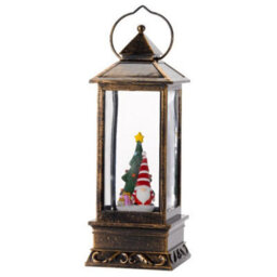 Pre-Lit Christmas Gonk Snowglobe Lantern - thumbnail 2