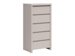 Arte Kaspian Cashmere 5-Drawer Whisper - Subtle Luxe Bedroom Slim Storage