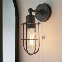 Luminosa Lighting Luminosa Treviso Bathroom Metal Wall Lamp, Matt Black Finish, Ip44 - thumbnail 2