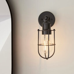 Luminosa Lighting Luminosa Treviso Bathroom Metal Wall Lamp, Matt Black Finish, Ip44 - thumbnail 4