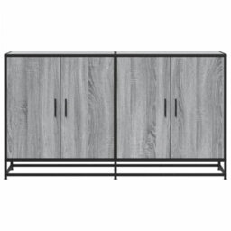 Berkfield Sideboard Grey Sonoma 134X35X76 Cm Engineered Wood - thumbnail 4