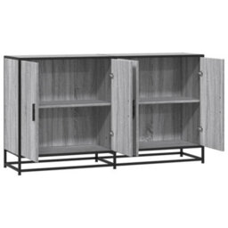 Berkfield Sideboard Grey Sonoma 134X35X76 Cm Engineered Wood - thumbnail 7