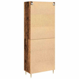 Berkfield Highboard Old Wood 69.5X34X180 Cm Engineered Wood - thumbnail 8