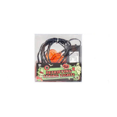 Halloween Decor Spooky String Lights-Orange - image 1