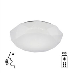 Luminosa Lighting Luminosa Diamante Smart Ceiling, 40W Led, 3000-5000K Tuneable White, 2600Lm, Remote Control, App, Voice Control, White