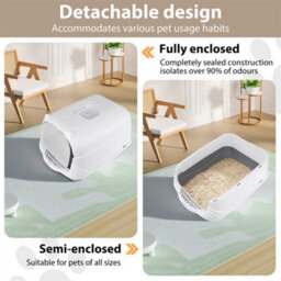 Large Enclosed Hooded Cat Litter Tray Scoop - thumbnail 6