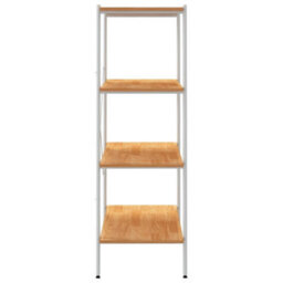 Vidaxl 4-Tier Shelving Unit White And Oak 80X40X130 Cm - thumbnail 4