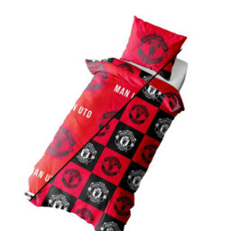Manchester United Fc Honour Reversible Duvet Set Red/black/white (Single) - thumbnail 2