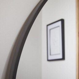 The Online Mirror Shop Large Arch-Top Mirror Liberty Arched Shape With Black Frame- H 170 X W 80Cm For Hanging In Bedroom Or Dining Room - thumbnail 4