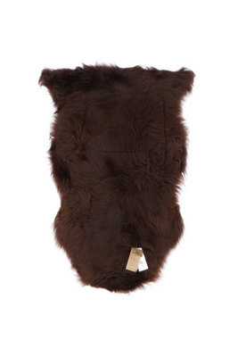 Fenland Sheepskin Fenland Indoor Single Australian Real Sheepskin Rug - Dark Brown (90 Cm X 60 Cm) - image 1
