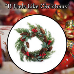 Berry Pine Wreath Christmas Decoration X 1 40Cm Red - thumbnail 7