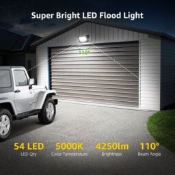 Lepro 50W Led Floodlight Outdoor, 4250Lm Led Security Lights, 350W Incandescent Lamp Equivalent, Waterproof Ip65, Outdoor Lights - thumbnail 2
