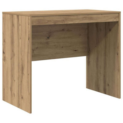 Berkfield Modern Writing Desk Artisan Oak Engineered Wood 90 X 50 X 76 Cm - image 1