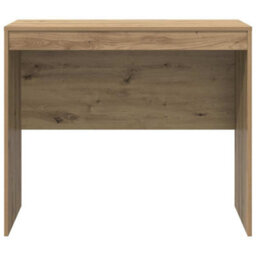 Berkfield Modern Writing Desk Artisan Oak Engineered Wood 90 X 50 X 76 Cm - thumbnail 5