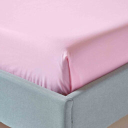 Homescapes Pink Egyptian Cotton Flat Sheet 200 Tc, Double - thumbnail 3