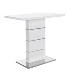 Furniture in Fashion Parini High Gloss Bar Table Rectangular In White - thumbnail 2