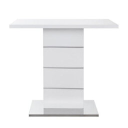 Furniture in Fashion Parini High Gloss Bar Table Rectangular In White - thumbnail 3