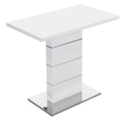 Furniture in Fashion Parini High Gloss Bar Table Rectangular In White - thumbnail 5