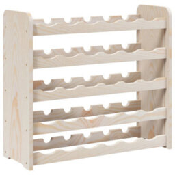 Vidaxl Wine Rack 67.5X25X60 Cm Solid Wood Pine - thumbnail 7
