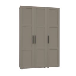 Atomia Contemporary Matt Pebble Tall Triple Wardrobe (H)2247mm (W)1000mm (D)580mm - thumbnail 3