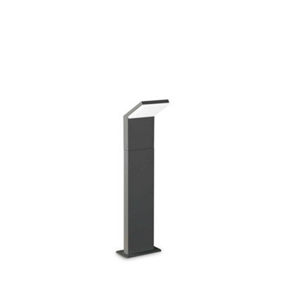 Ideal Lux Style Integrated Led 50Cm Outdoor Bollard Anthracite Grey 1100Lm 4000K Ip54