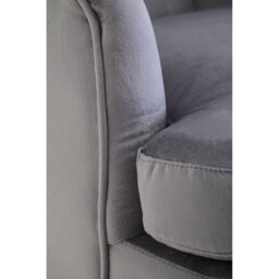 Orsina Interiors By Grey Velvet Armchair, Built To Last Lounge Chair, Easy To Maintain Velvet Chair, Reliable Armchair - thumbnail 7