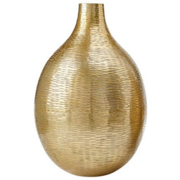Beliani Flower Vase Mohenjo Metal 32/35 Cm Gold - thumbnail 5