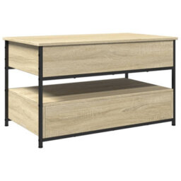 Berkfield Coffee Table Sonoma Oak 85X50X50 Cm Engineered Wood And Metal - thumbnail 7