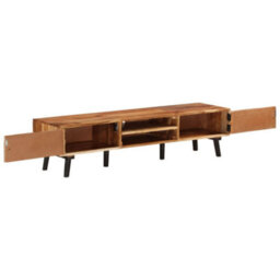 Berkfield Durable Tv Cabinet 145X35X35 Cm Solid Acacia Wood - thumbnail 4
