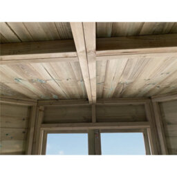 Marlborough - 6 X 6 Corner Pressure Treated T&g Pent Summerhouse + Safety Toughened Glass + Euro Lock + Key (6' X 6' / 6Ft X 6Ft) - thumbnail 8