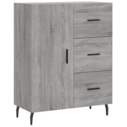 Berkfield Highboard Grey Sonoma 69.5X34X180 Cm Engineered Wood - thumbnail 7