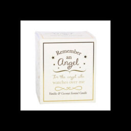 Remember An Angel Vanilla & Coconut Candle 35 Hour Frosted Glass Candle - thumbnail 4