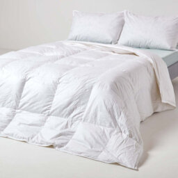 Homescapes Luxury White Duck Down 9 Tog Single Size Duvet - thumbnail 1