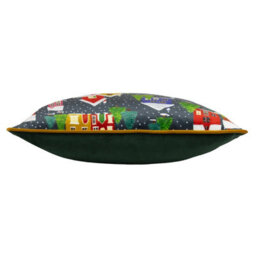Furn. Christmas Together Twilight Town Piped Feather Rich Cushion - thumbnail 3