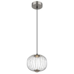 Luminosa Lighting Luminosa Galway 30Cm Wire Frame Pendant Ceiling Light Nickel Matt Led 3000K - thumbnail 5