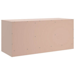 Berkfield Tv Cabinet Pink 99X39X44 Cm Steel - thumbnail 9