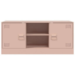 Berkfield Tv Cabinet Pink 99X39X44 Cm Steel - thumbnail 6