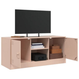 Berkfield Tv Cabinet Pink 99X39X44 Cm Steel - thumbnail 5