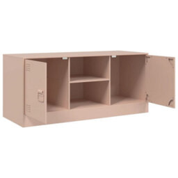 Berkfield Tv Cabinet Pink 99X39X44 Cm Steel - thumbnail 7