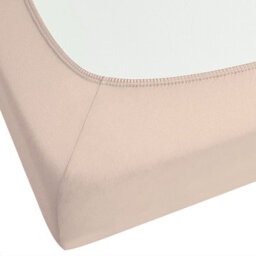 Beliani Fitted Sheet Hofuf Cotton 140 X 200 Cm Beige - thumbnail 5