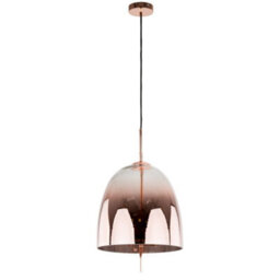 Luminosa Lighting Luminosa Modern Hanging Pendant Copper 3 Light  With Glass Shade, E14 - thumbnail 3