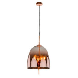 Luminosa Lighting Luminosa Modern Hanging Pendant Copper 3 Light  With Glass Shade, E14 - thumbnail 2