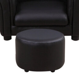 Homcom Kids Sofa Chair Set Armchair Seating Seat Bedroom Playroom Stool Black - thumbnail 9